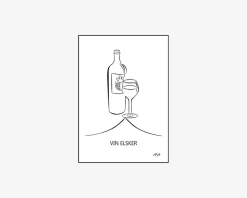 A5 Kort Vin Elsker
