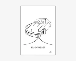 A3 Plakat Bil-Entusiast
