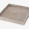 Bakke Grå Træ 25x25 cm