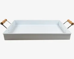 Bakke Metal Hvid 39x28,5 cm