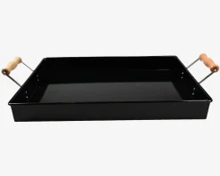 Bakke Metal Sort 39x28,5 cm