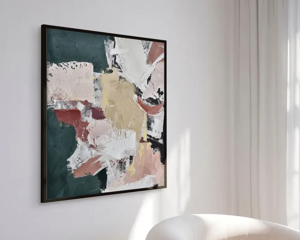 Billede Definition of green 105x105 cm
