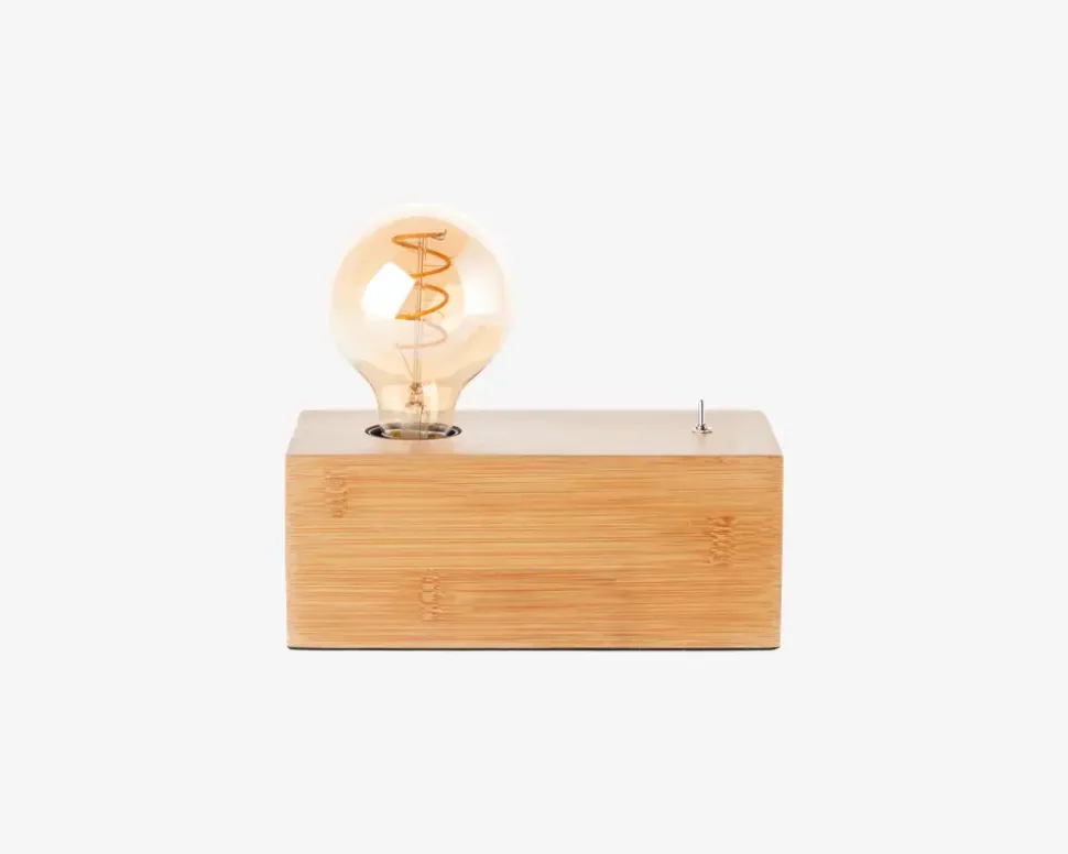 Bordlampe Armena Bambus H.8 cm