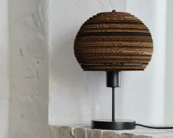 Bordlampe Ball genanvendt pap H.38,5 cm