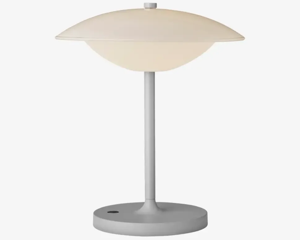 Bordlampe Baroni Move grå H. 22 cm