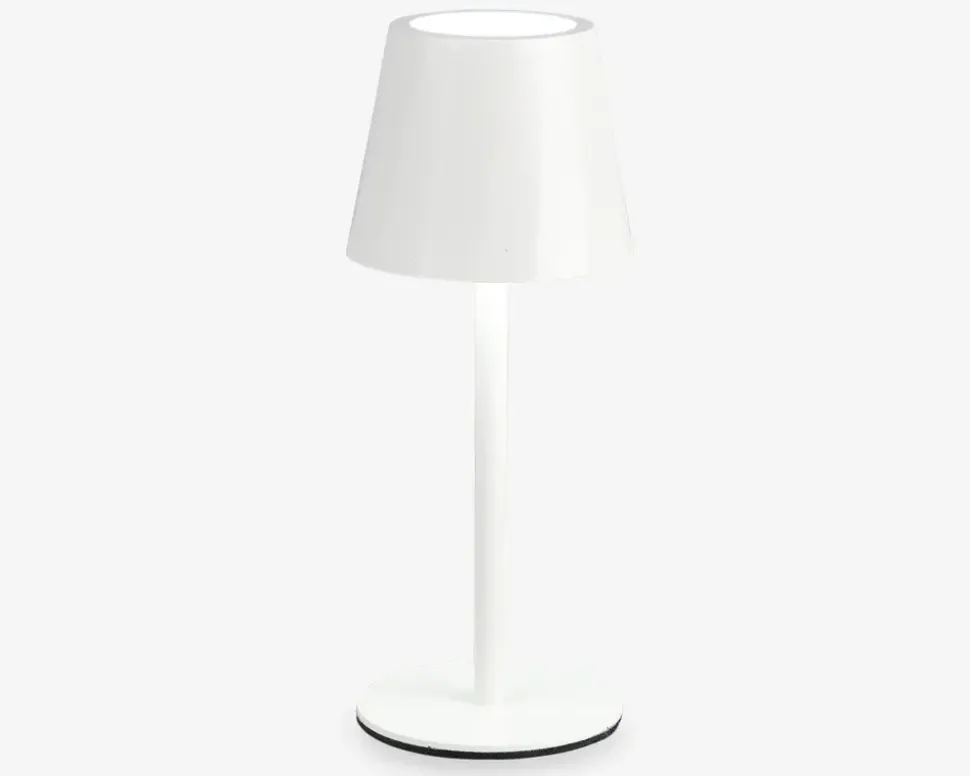 Bordlampe Diaz mat hvid H.21 cm