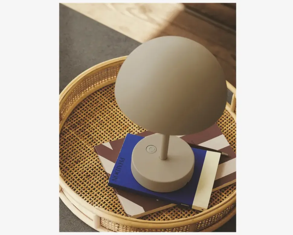 Bordlampe Ellen batteri beige