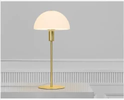 Bordlampe Ellen Opal/messing H.41,5 cm