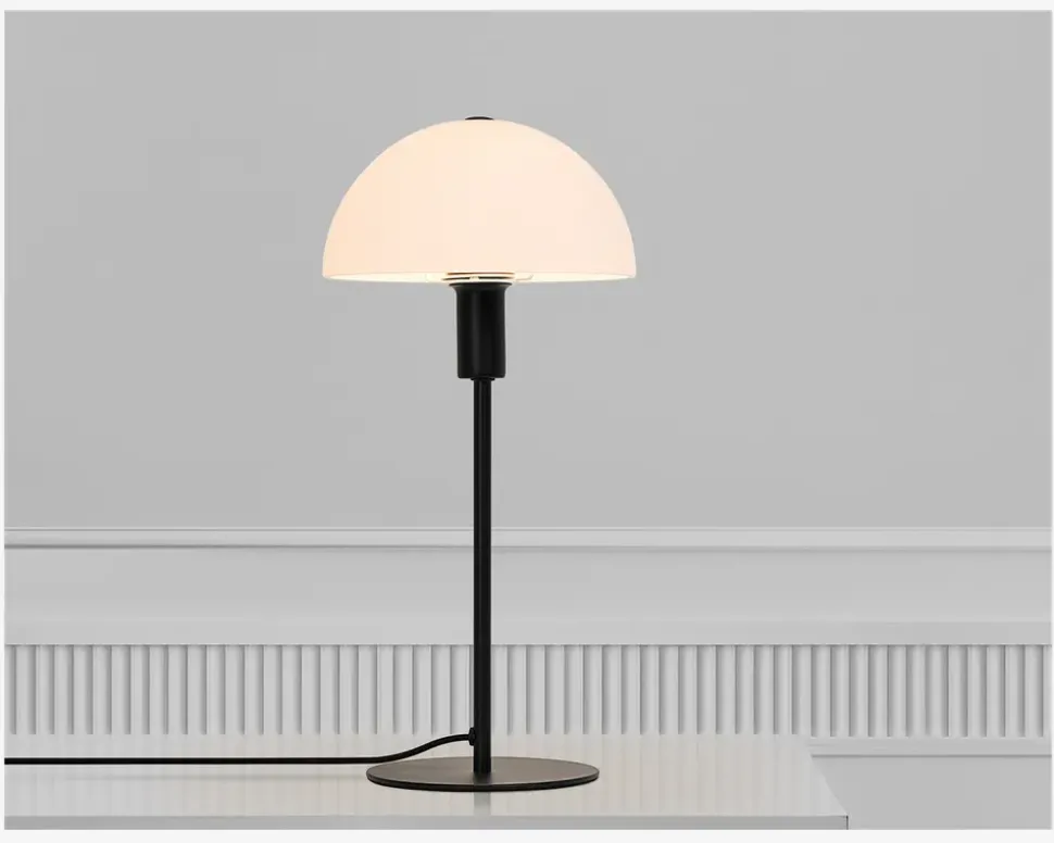 Bordlampe Ellen Opal/sort H.41,5 cm