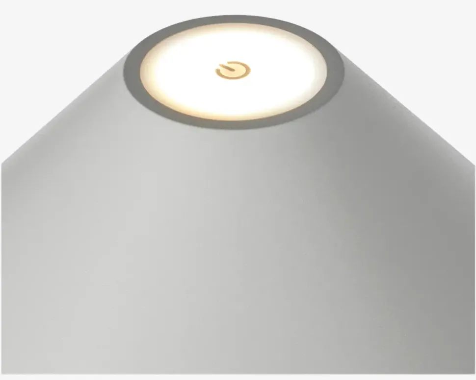 Bordlampe Hygge grå H. 25 cm