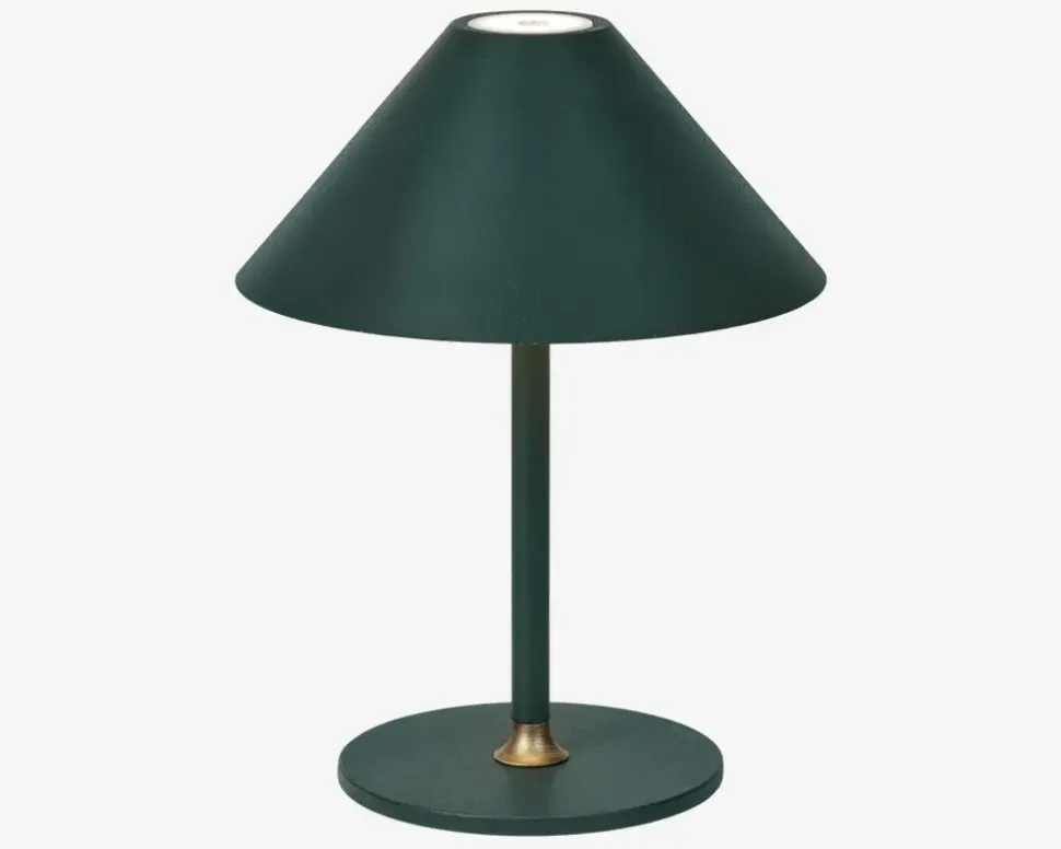 Bordlampe Hygge grøn H. 25 cm