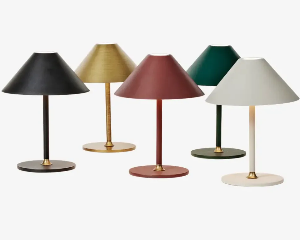 Bordlampe Hygge grøn H. 25 cm