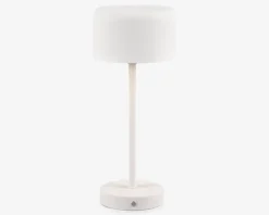 Bordlampe Jeff mat hvid H.30 cm