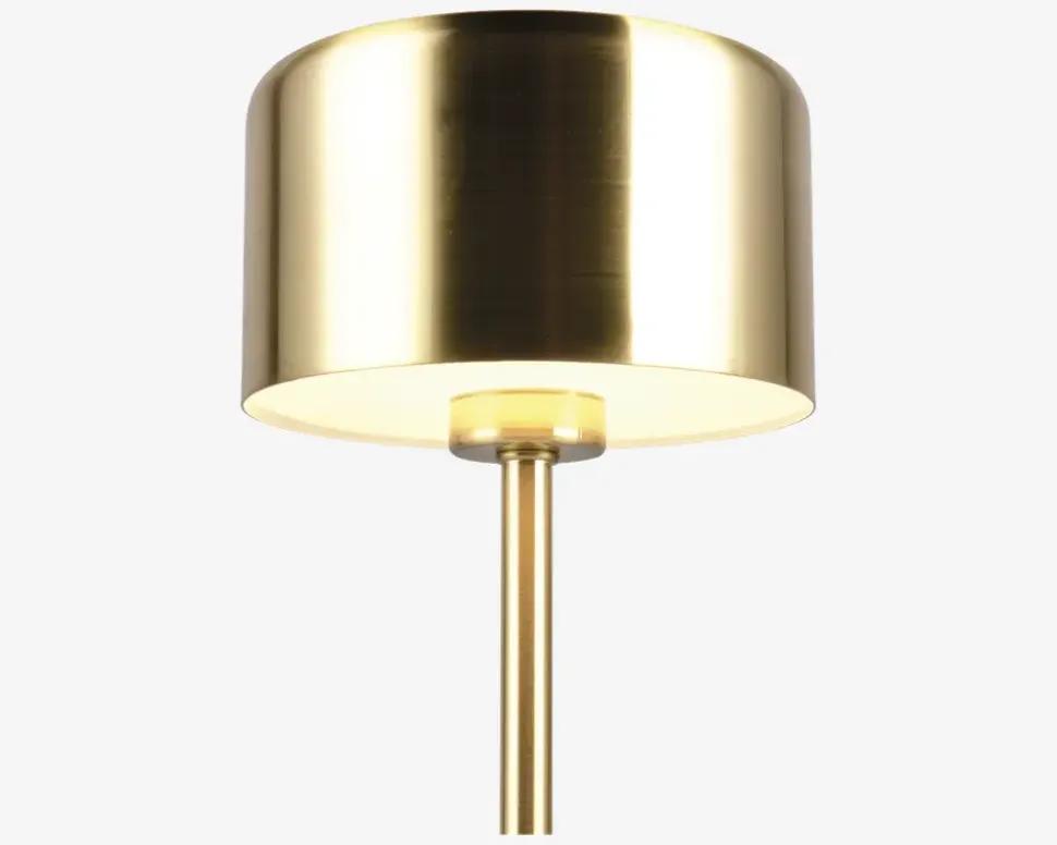 Bordlampe Jeff mat messing H.30 cm