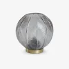 Bordlampe LED Glas Grå Ø.15 cm