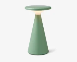 Bordlampe Nyhavn støvet grøn H.21,5 cm