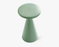 Bordlampe Nyhavn støvet grøn H.21,5 cm
