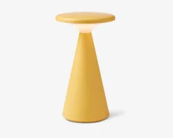 Bordlampe Nyhavn støvet gul H.21,5 cm