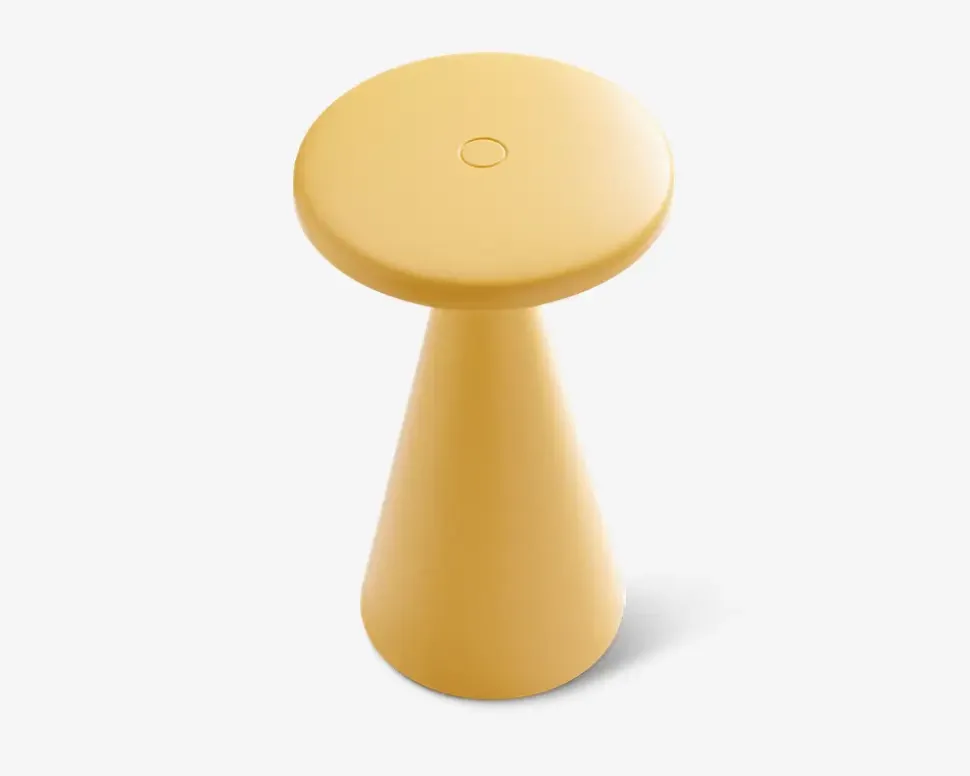 Bordlampe Nyhavn støvet gul H.21,5 cm