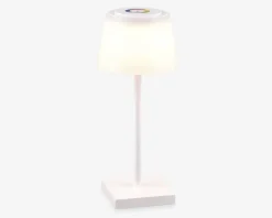Bordlampe Sanchez mat hvid H.30 cm