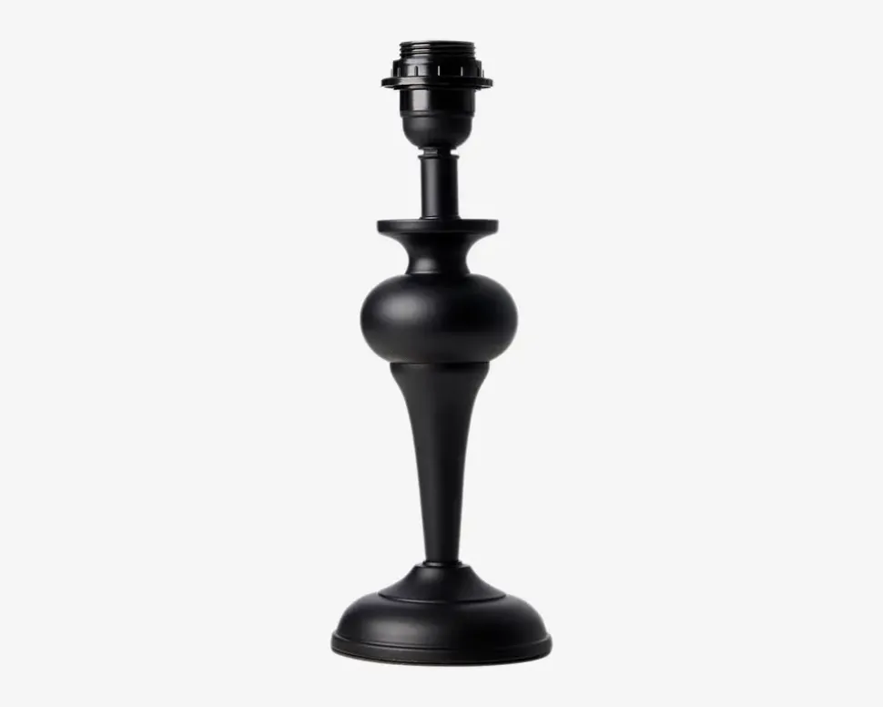 Bordlampe Silke sort H.32,5cm
