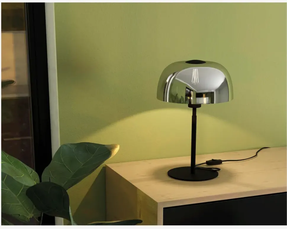 Bordlampe Solo 2 Sort/Grå H.41,5 cm