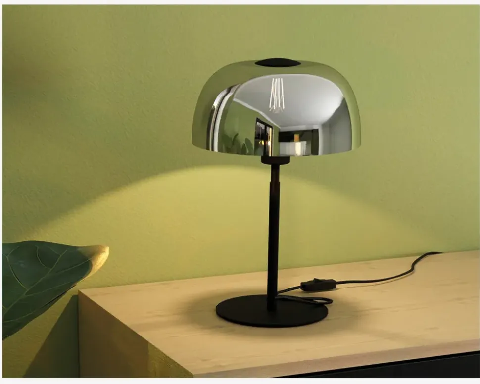 Bordlampe Solo 2 Sort/Grå H.41,5 cm