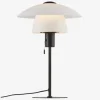 Bordlampe Verona Opal Hvid