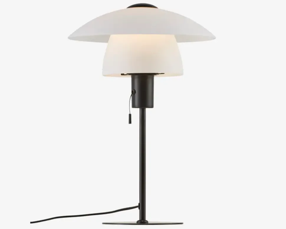 Bordlampe Verona Opal Hvid