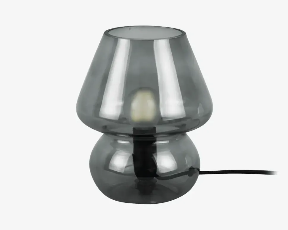 Bordlampe Vintage Grå H.18 cm