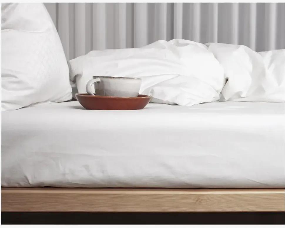 Boxlagen Percale Hvid 180x200 cm
