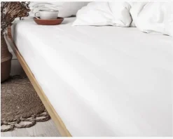 Boxlagen Percale Hvid 140x200 cm