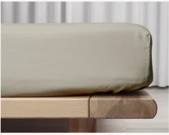 Boxlagen Percale Sand 140x200 cm