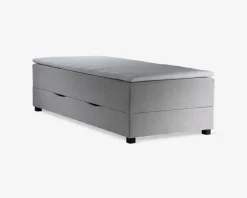 Boxmadras med magasin 90 x 200 cm beige