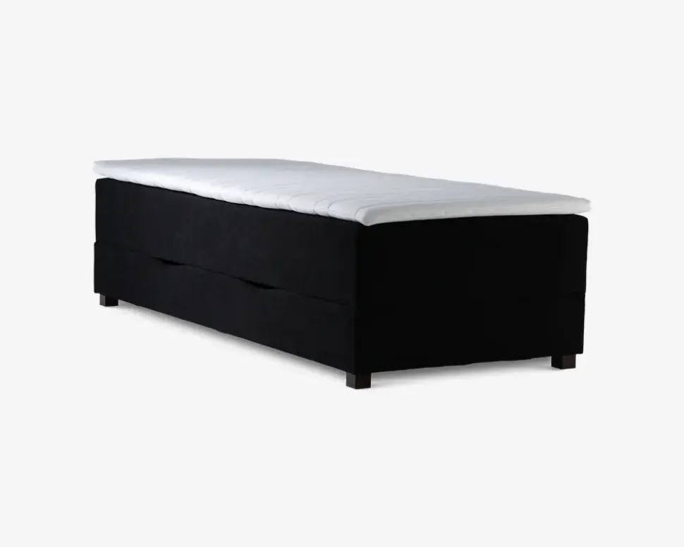 Boxmadras med magasin 90 x 200 cm sort