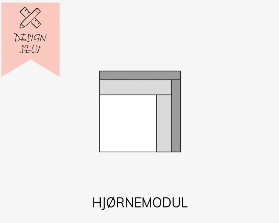 Choise Living Hjørnemodul Stofgr. 1