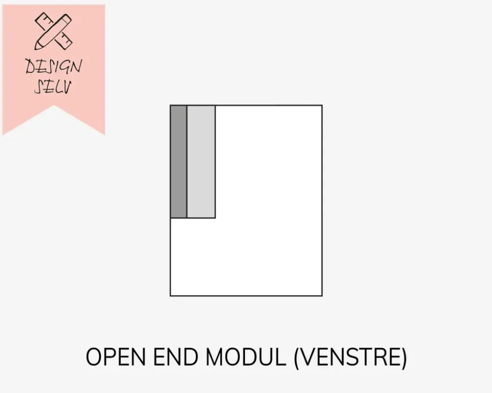 Choise Living Open End Venstre Stofgr. 1