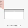 Choise Living 2 1/2 Pers. Modul Stofgr. 1