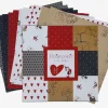 Designpapir 12 ark assorteret