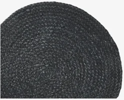 Dækkeserviet Jut Sort Ø.38 cm
