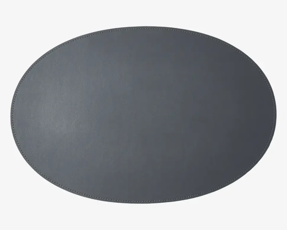 Dækkeserviet Oval Lys Grå 30x45 cm