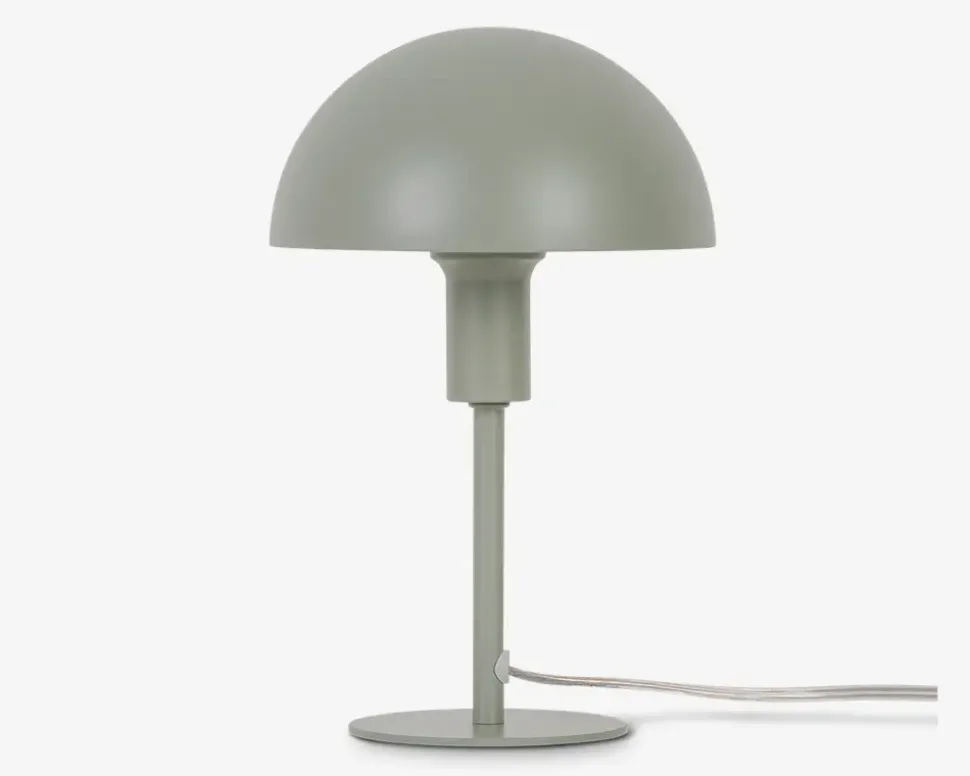 Ellen mini bordlampe støvet grøn H.25 cm