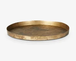 Fad Metal Guld Ø.21 H.1,5 cm
