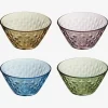 Farvede Skåle Mosaic 4pk Ø.12cm