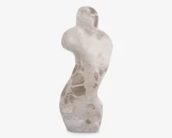 Figur female abstrakt brun H.23 cm