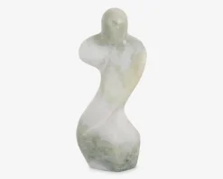 Figur female abstrakt grøn H.23 cm