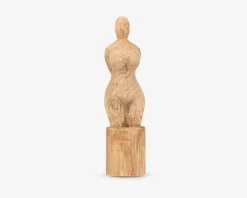 Figur Ida dame træ H.34 cm
