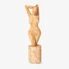 Figur Ida dame træ H.40 cm