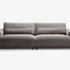 Flyder sofa med bredriflet fløjl