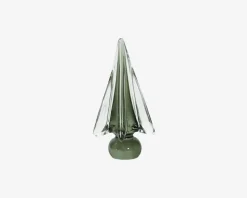 Glas Juletræ Grøn H.15cm
